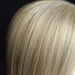 Манекен-голова женская, волос искусственный, коричневый омбре 65-70 см - Фото 2