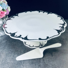 Тортовница на ножке с лопаткой «Argento» - Фото 1