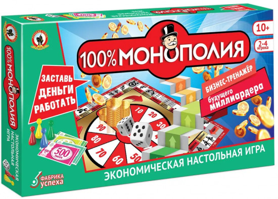 Игра настольная «100% Монополия»