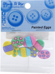 Набор пуговиц-фигурок «Крашеные яйца» - Фото 3