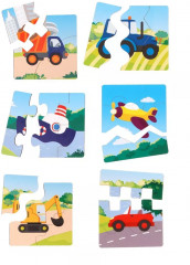 Набор пазлов для малышей «Транспорт» - Фото 1