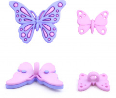 Набор пуговиц-фигурок «Сладкие бабочки» - Фото 1