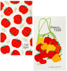 Набор полотенец кухонных «Love vegan» - Фото 1