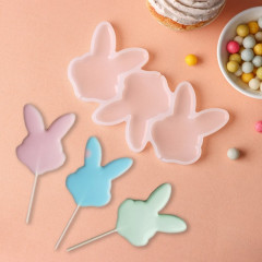 Форма силиконовая для для леденцов «Заяц» - Фото 1