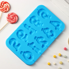 Форма силиконовая для для леденцов, с палочками «Цифры-мальчики» - Фото 2