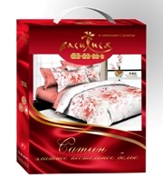 Комплект постельного белья (арт. 1319, евро, сатин, 2 наволочки 70х70) - Фото 1