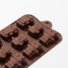 Форма силиконовая для льда и кондитерских украшений «Роботы» - Фото 1