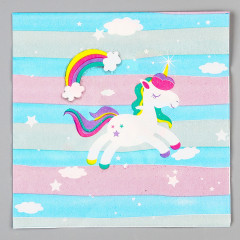 Салфетки бумажные «Радужный единорожка» - Фото 1