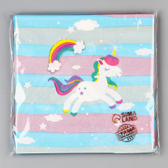 Салфетки бумажные «Радужный единорожка» - Фото 3