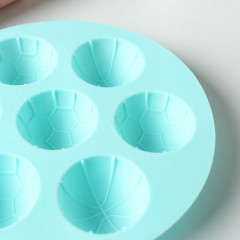 Форма силиконовая для муссовых десертов и выпечки «Спортивные мячи» - Фото 3