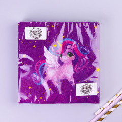 Салфетки бумажные «Праздничный единорожка» - Фото 3