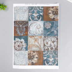 Набор карт декупажных «Плитка» - Фото 1