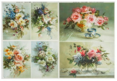 Набор карт декупажных «Цветы и птицы» - Фото 3