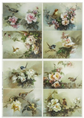 Набор карт декупажных «Цветы и птицы» - Фото 4