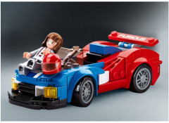 Конструктор «Спортивная машина сине-красная» - Фото 4