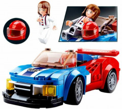 Конструктор «Спортивная машина сине-красная» - Фото 6