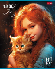 Тетрадь общая «Девочка и котик» - Фото 4