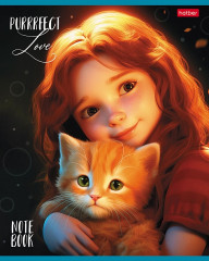 Тетрадь общая «Девочка и котик» - Фото 5