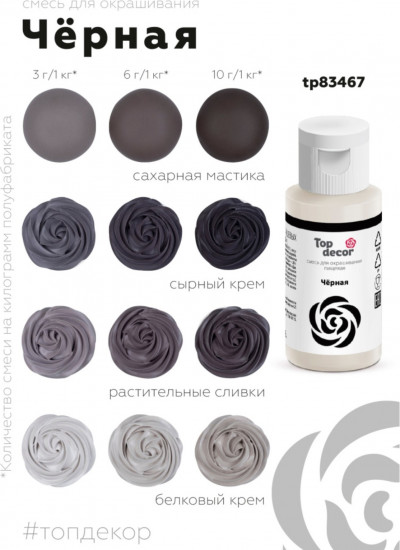 Краситель пищевой, черный