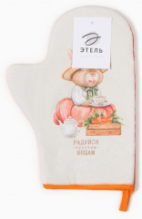 Варежка-прихватка «Кролики» - Фото 3