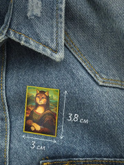 Значок «Кошка Мона Лиза» - Фото 1