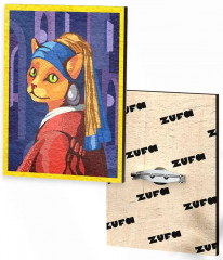 Значок «Кошка с жемчужной сережкой» - Фото 1