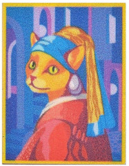 Значок «Кошка с жемчужной сережкой» - Фото 2