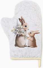 Варежка-прихватка «Зайчата» - Фото 1