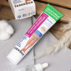 Гель-бальзам для ног с экстрактом листьев винограда «Флебогель» - Фото 1