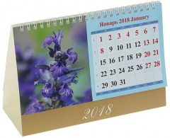 Календарь 2018 «Цветочная фантазия» (настольный, 20х14см) - Фото 1
