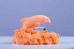 Масса для лепки (оранжевый, 150 гр) - Фото 3