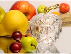 Блюдо для десерта с крышкой «Яблоко» (10х7,5 см) - Фото 1