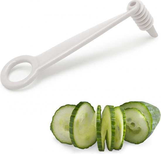 Нож-декоратор для спиральной нарезки (белый)