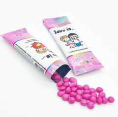 Драже жевательные со вкусом клубники «Фруктовые камушки» - Фото 2