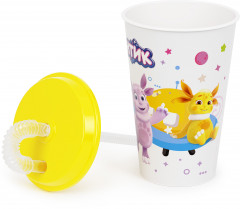 Стакан с крышкой и трубочкой «Лунтик» - Фото 2