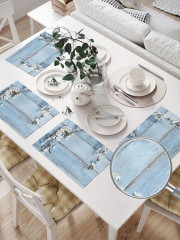 Набор салфеток сервировочных «Ветка вишни на деревянных досках» - Фото 2