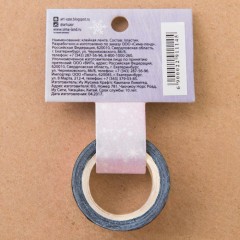 Декоративная клейкая лента «Искристые снежинки» (1,5 см х 10 м) - Фото 3