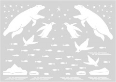 Переводки на посуду «Приключения на северном полюсе» - Фото 1