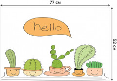 Коврик для ванной комнаты противоскользящий «Кактусовое приветствие» - Фото 1