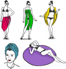 Коврик-парео пляжный - Фото 7