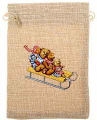 Мешочек подарочный «Медведи на санях» - Фото 1