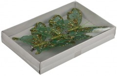 Комплект декоративных бабочек (3 шт, 12 см) - Фото 1