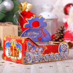 Коробка складная «Собачка на санях» - Фото 2