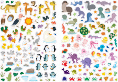 600 наклеек. Животные - Фото 3