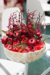 Кристаллы декоративные (58 шт), рубиновые - Фото 2