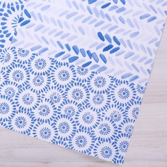 Бумага упаковочная глянцевая «В стиле гжель», 70х100 см - Фото 1