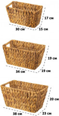 Набор корзин плетеных - Фото 3