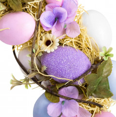 Венок пасхальный «Сиреневое очарование» - Фото 3
