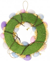 Венок пасхальный «Сиреневое очарование» - Фото 4