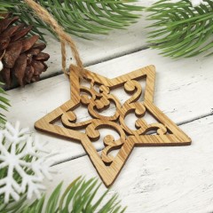 Подвеска новогодняя «Резные звезды» - Фото 1